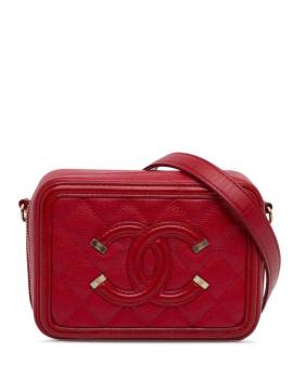 CHANEL Pre-Owned 2018 pre-owned mini Filigree Umhängetasche - Rot von CHANEL Pre-Owned