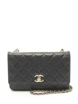 CHANEL Pre-Owned 2018-2019 pre-owned Portemonnaie mit CC-Schloss - Schwarz von CHANEL Pre-Owned