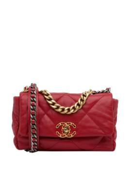 CHANEL Pre-Owned 2019 Medium Lambskin 19 Flap Bag satchel - Rot von CHANEL Pre-Owned
