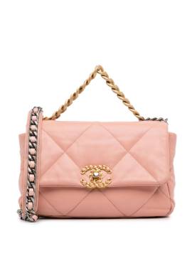 CHANEL Pre-Owned 2019 mittelgroße 19 Flap Umhängetasche - Rosa von CHANEL Pre-Owned