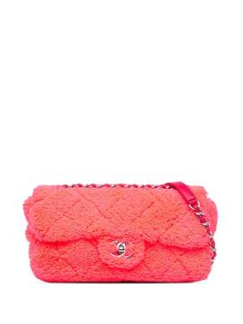 CHANEL Pre-Owned 2019 Medium Quilted Terry Cloth Coco Beach Flap shoulder bag - Rosa von CHANEL Pre-Owned