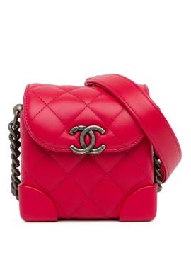 CHANEL Pre-Owned 2019 Mini Trunk Like Lammleder-Tasche - Rot von CHANEL Pre-Owned