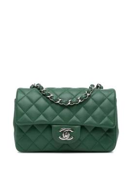 CHANEL Pre-Owned 2019 mini Classic Single Flap Umhängetasche - Grün von CHANEL Pre-Owned