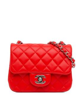 CHANEL Pre-Owned 2019 mini Square Classic Single Flap Umhängetasche - Rot von CHANEL Pre-Owned