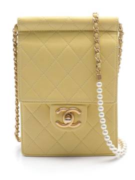 CHANEL Pre-Owned 2019 Mini Pearl Crush Schultertasche - Gelb von CHANEL Pre-Owned