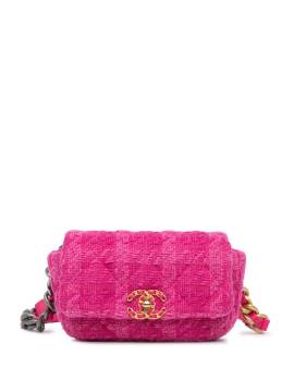 CHANEL Pre-Owned 2019 Tweed 19 Gürteltasche - Rosa von CHANEL Pre-Owned