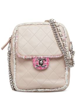 CHANEL Pre-Owned 2019 Tweed-Umhängetasche - Rosa von CHANEL Pre-Owned