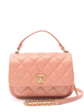 CHANEL Pre-Owned 2019 mini Handtasche mit CC-Steppung - Rosa von CHANEL Pre-Owned