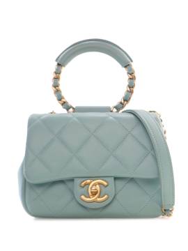 CHANEL Pre-Owned 2019 mini In the Loop Flap Satchel-Tasche - Blau von CHANEL Pre-Owned