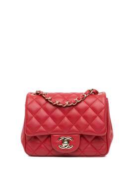 CHANEL Pre-Owned 2019 mini Square Classic Single Flap Umhängetasche - Rot von CHANEL Pre-Owned