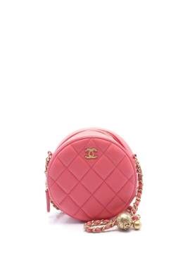 CHANEL Pre-Owned 2020-2021 gesteppte Schultertasche mit CC - Rosa von CHANEL Pre-Owned