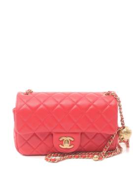 CHANEL Pre-Owned 2020-2021 mini Matelasse Schultertasche mit Klappe - Rot von CHANEL Pre-Owned