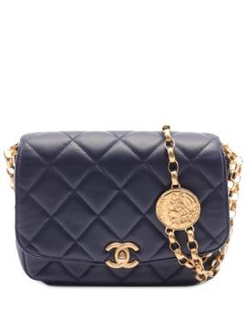 CHANEL Pre-Owned 2020 Coin Flap Umhängetasche mit CC - Blau von CHANEL Pre-Owned