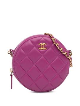 CHANEL Pre-Owned 2020 runde Pearl Crush Clutch mit Kette - Rosa von CHANEL Pre-Owned