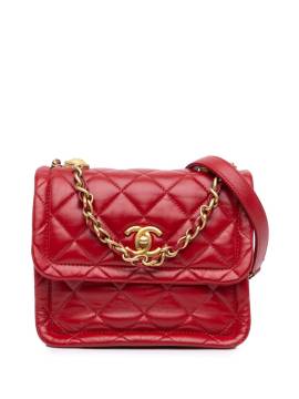 CHANEL Pre-Owned 2020 mini Soft Square Flap Satchel-Tasche mit Steppung - Rot von CHANEL Pre-Owned