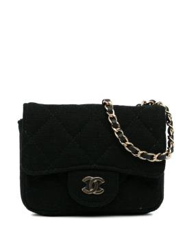 CHANEL Pre-Owned 2020 CC Jersey Flap Chain belt bag - Schwarz von CHANEL Pre-Owned