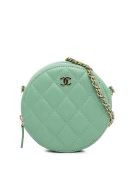 CHANEL Pre-Owned 2020 Quilted Lambskin Round crossbody bag - Grün von CHANEL Pre-Owned