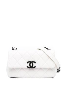 CHANEL Pre-Owned 2020 kleine My Everything Flap Umhängetasche aus gestepptem Kaviarleder - Weiß von CHANEL Pre-Owned