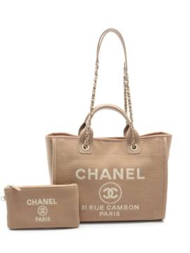 CHANEL Pre-Owned 2020 kleine Deauville Handtasche - Nude von CHANEL Pre-Owned