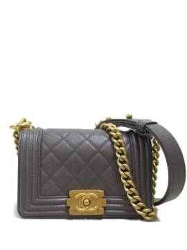 CHANEL Pre-Owned 2020s mini Boy Chanel Schultertasche - Grau von CHANEL Pre-Owned