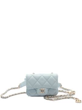 CHANEL Pre-Owned 2021-2022 mini Classic Flap Gürteltasche - Blau von CHANEL Pre-Owned