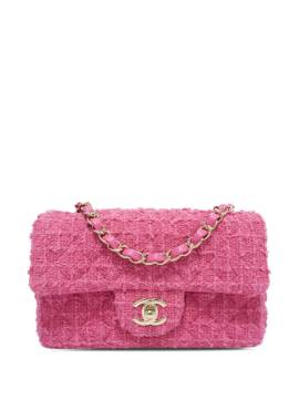 CHANEL Pre-Owned 2021-2023 Chanel Mini Classic Rectangular Tweed Flap Bag - Rosa von CHANEL Pre-Owned