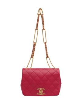 CHANEL Pre-Owned 2021-2023 gesteppte On and On Flap Schultertasche aus Lammleder - Rosa von CHANEL Pre-Owned