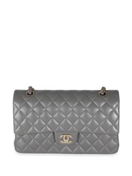 CHANEL Pre-Owned 2021-2023 mittelgroße Double Flap Schultertasche - Grau von CHANEL Pre-Owned