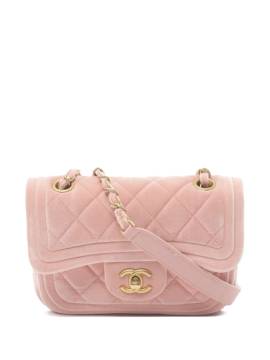 CHANEL Pre-Owned 2021-2024 gesteppte mini Double Frame Flap Schultertasche - Rosa von CHANEL Pre-Owned