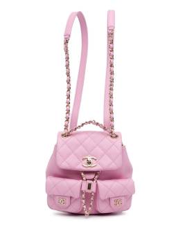 CHANEL Pre-Owned 2021-2024 kleiner Duma Pockets Rucksack mit Kordelzug - Rosa von CHANEL Pre-Owned