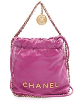 CHANEL Pre-Owned 2021-2024 mini Hobo Satchel-Tasche 22cm - Rosa von CHANEL Pre-Owned