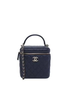 CHANEL Pre-Owned 2021 gesteppte Kosmetiktasche mit Kettenriemen - Blau von CHANEL Pre-Owned