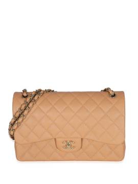 CHANEL Pre-Owned 2021 Jumbo Double Flap Schultertasche - Nude von CHANEL Pre-Owned