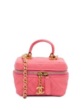 CHANEL Pre-Owned 2021 micro Kosmetiktasche mit Kettenriemen - Rosa von CHANEL Pre-Owned