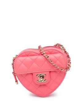 CHANEL Pre-Owned 2021 mini CC in Love Heart Umhängetasche - Rosa von CHANEL Pre-Owned