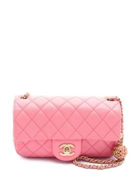 CHANEL Pre-Owned 2021 mini Pearl Crush Flap Umhängetasche - Rosa von CHANEL Pre-Owned