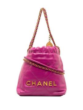 CHANEL Pre-Owned 2022-2023 mini Hobo 22 Satchell-Tasche - Rosa von CHANEL Pre-Owned