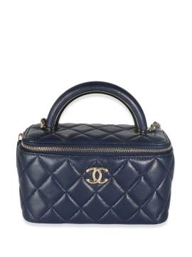 CHANEL Pre-Owned 2023 Kosmetiktasche mit Diamantsteppung - Blau von CHANEL Pre-Owned