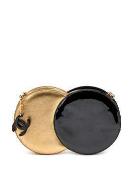 CHANEL Pre-Owned Double Circle Clutch im Metallic-Look - Gold von CHANEL Pre-Owned