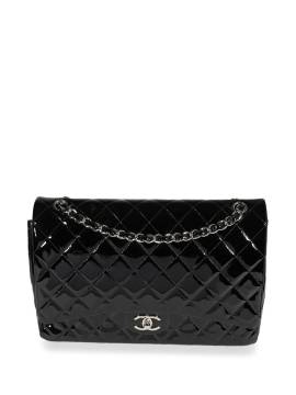 CHANEL Pre-Owned Maxi Schultertasche mit Double Flap - Schwarz von CHANEL Pre-Owned