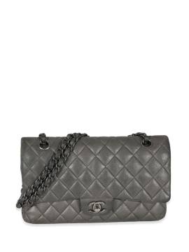 CHANEL Pre-Owned Mittelgroße Schultertasche mit Double Flap - Grau von CHANEL Pre-Owned