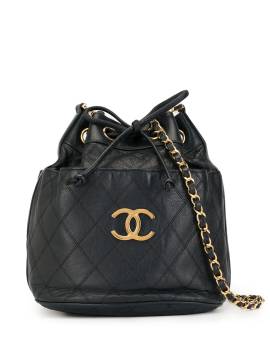 CHANEL Pre-Owned Schultertasche mit Kordelzug - Blau von CHANEL Pre-Owned