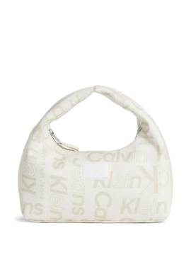 Calvin Klein Kids Schultertasche mit Logo-Print - Nude von Calvin Klein Kids