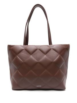 Calvin Klein quilted tote bag - Braun von Calvin Klein