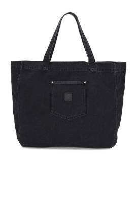 Carhartt WIP TOTE-BAG RIVET in Stone Washed Black - Black. Size all. von Carhartt WIP