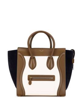 Céline Pre-Owned 2013 mini Tricolor Luggage Handtasche aus Kalbsleder - Braun von Céline Pre-Owned