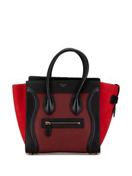 Céline Pre-Owned 2015 micro Tricolor Luggage Tote Handtasche aus Kalbsleder - Rot von Céline Pre-Owned