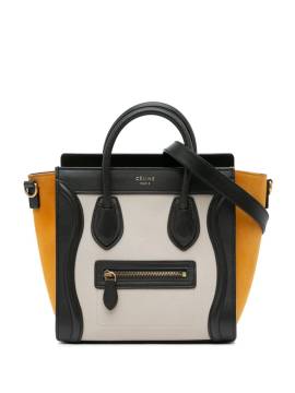 Céline Pre-Owned 2016 nano Tricolor Luggage Tote Satchel-Tasche - Weiß von Céline Pre-Owned