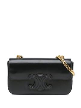 Céline Pre-Owned 2021 Cuir Triomphe Chain Schultertasche aus Kalbsleder - Schwarz von Céline Pre-Owned