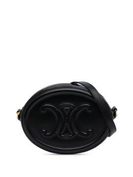 Céline Pre-Owned 2022 kleine Cuir Triomphe Oval Umhängetasche - Schwarz von Céline Pre-Owned